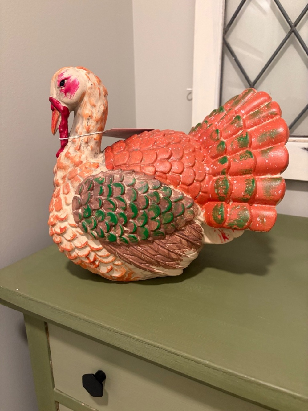 Martha Stewart Thanksgiving Farmhouse Harvest Turkey Decor Resin NWT